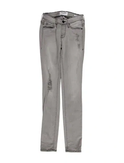 Pre-owned Frame Le Skinny De Jeanne Skinny Leg Jeans In Gray