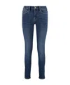 Frame Woman Jeans Blue Size 30 Cotton, Polyester, Elastane In Blue