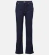 Frame Womens Le Crop Mini-bootcut Stretch-denim Jeans Stargirl In Blue