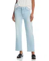 Frame Le Sleek High Rise Straight Jeans In Float In Blue