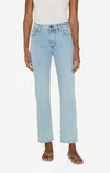 Frame Le Sleek High Rise Straight Leg Jean In Tribute In Blue