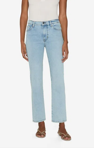 Frame Le Sleek High Rise Straight Leg Jean In Tribute In Blue