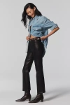 Frame Le Sleek High-rise Straight-leg Jeans In Black