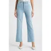 Frame Le Sleek High Waist Ankle Straight Leg Jeans In Blue