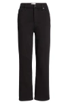 Frame Womens Noir Slim Palazzo Wide-leg High-rise Stretch Denim-blend Jeans In Black