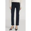 Frame Le Sleek High Waist Ankle Straight Leg Jeans In Blue