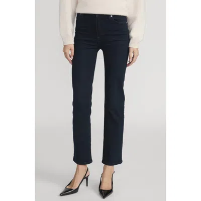 Frame Le Sleek High Waist Ankle Straight Leg Jeans In Blue