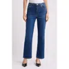 Frame Le Sleek High Waist Ankle Straight Leg Jeans In Blue