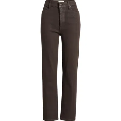 Frame Le Sleek High Waist Ankle Straight Leg Jeans In Green