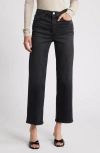 Frame Le Sleek High Waist Ankle Straight Leg Jeans In Blue