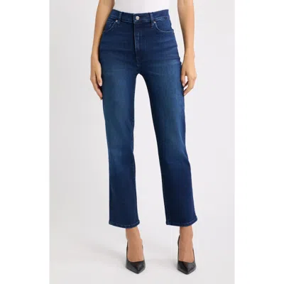Frame Le Sleek High Waist Ankle Straight Leg Jeans In Ultraviolet