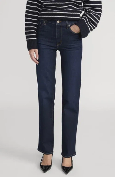 Frame Pixie Le Sleek Straight High Waist Ankle Straight Leg Jeans In Multi