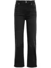 Frame The Arrow High Waist Straight Leg Jeans In Black