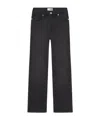 Frame Le Sleek Straight In Kerry In Black