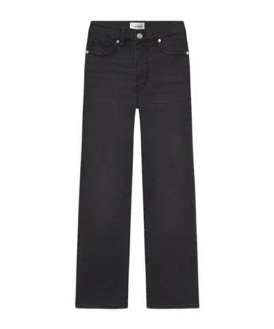 Frame Womens Mystic The Candle Cropped Denim Jeans In Black