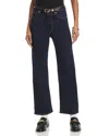 Frame Le Sleek Straight High Rise Cropped Jeans In Stargirl In Homer