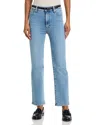 Frame Le Sleek Straight High Rise Jeans In Ripple In Blue