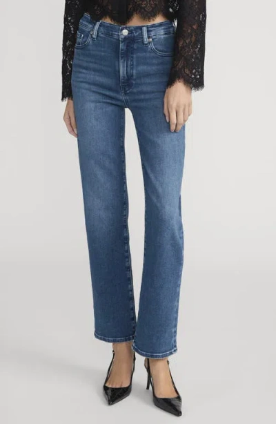 Frame Le Sleek Straight High Waist Straight Leg Jeans In Blue