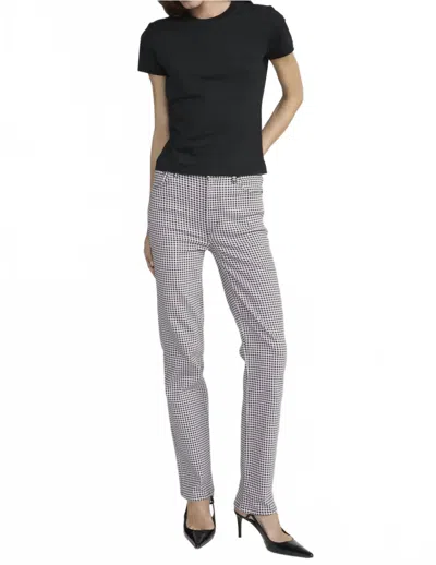 Frame Le Sleek Straight Jean In Black Multi In Blue