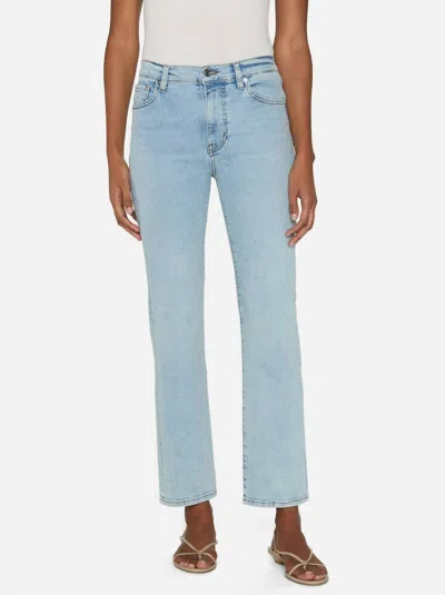 Frame Le Sleek Straight Jean In Tribute In Blue