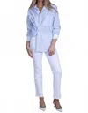 Frame Le Sleek Straight Jean In White In White