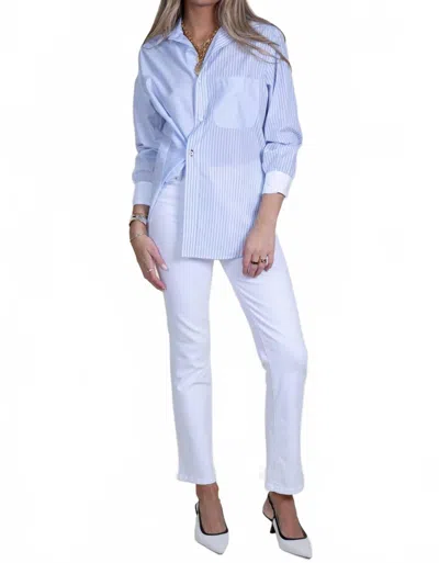 Frame Le Sleek Straight Jean In White