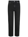 Frame Le Sleek Straight Jeans In Black