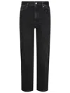 Frame Le Sleek Straight Jeans In Black
