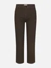 Frame Le Sleek Straight Jeans In Brown
