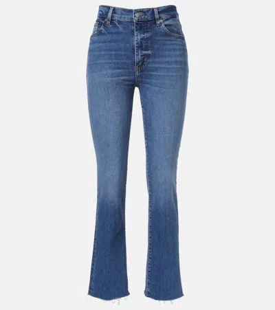 Frame Le Sleek Straight Jeans In Blue
