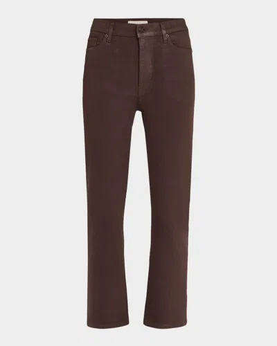 Frame Le Sleek Straight Jeans In Brown