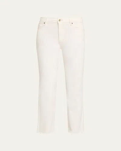 Frame Le Sleek Straight Jeans In White