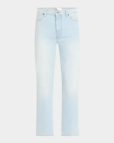 Frame Le Sleek High Waist Ankle Straight Leg Jeans In Float