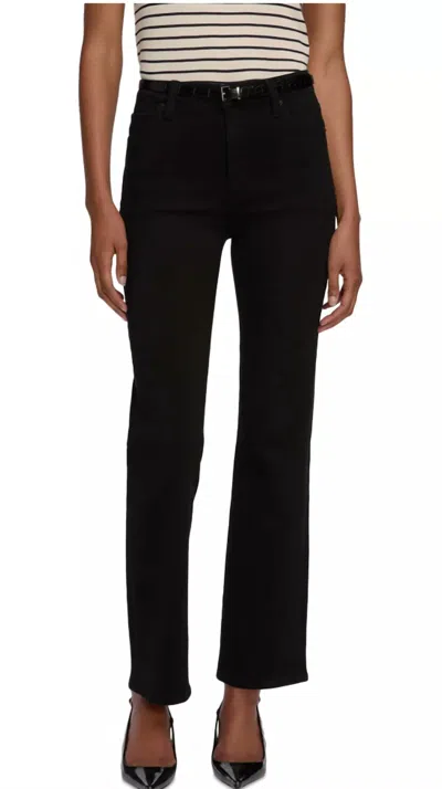 Frame Le Sleek Straight Jeans In Black