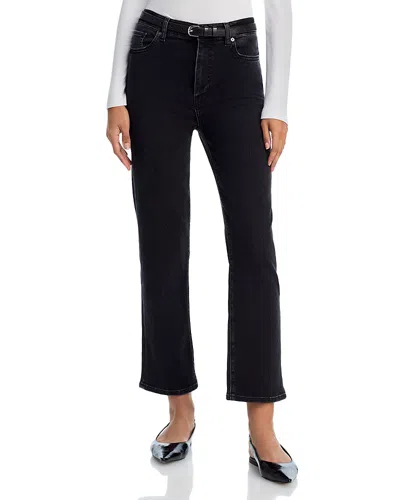 Frame Le Sleek Straight Jeans In Meteor In Black