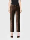 FRAME LE SLEEK STRAIGHT JEANS IN PEPPERCORN VELVET