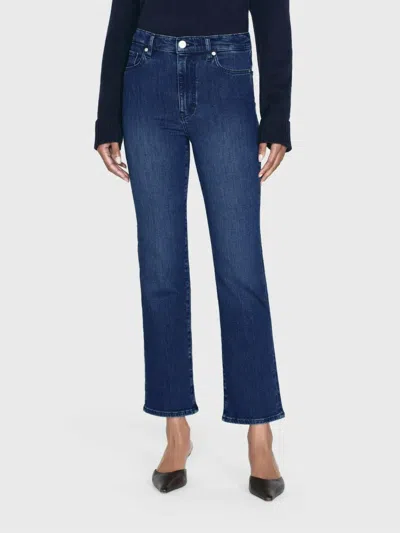 Frame Le Sleek Straight Jeans In Thunderstorm In Blue