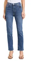 Frame Le High Rise Straight Ankle Jeans In Marsa