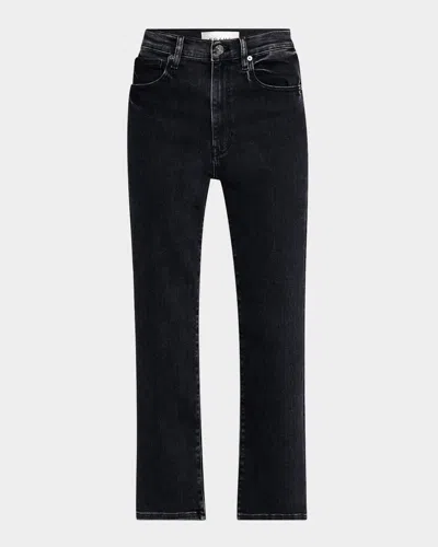 Frame Le Sleek Straight Jeans In Black