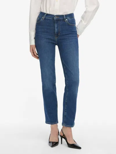 Frame Le Sleek Straight Leg Jeans In Blue
