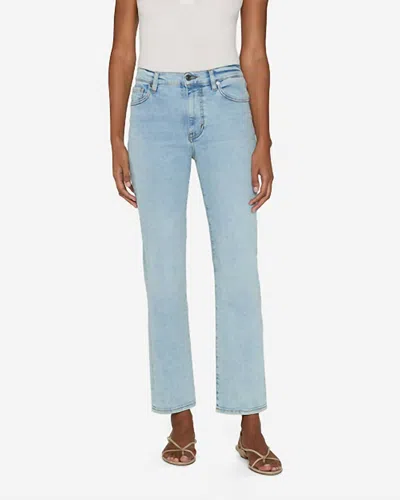 Frame Le Sleek Straight Leg Jeans In Tribute In Blue