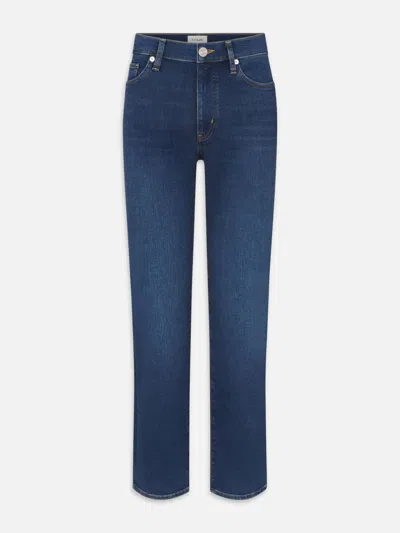 Frame Le Sleek Straight Long Jeans In White