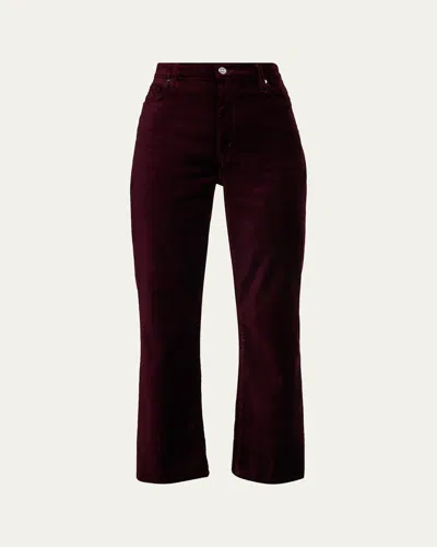 Frame Le Sleek Straight Velvet Jeans In Full Glass