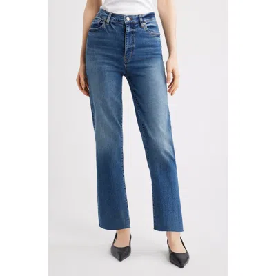 Frame Le Sleek Stretch Straight Leg Jeans In Blue