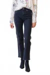 Frame Le Sleek Studded Ankle Jeans In Blue In Blue