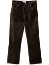 Frame Le Sleek Trousers In Brown
