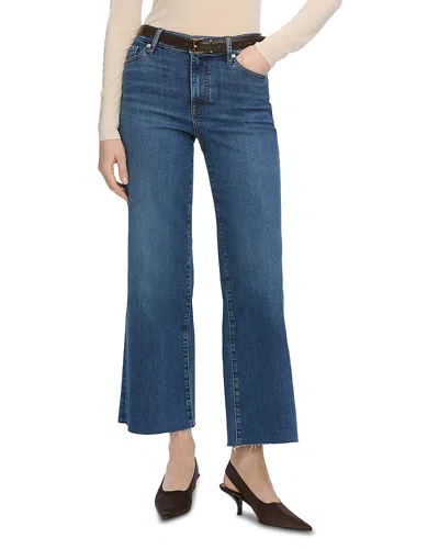 Frame Le Slim High Rise Ankle Palazzo Jeans In Elixir Raw After In Blue