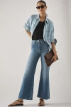 Frame Blue Le Slim Palazzo Raw Hem Jeans In Blue