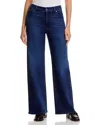 Frame Le Slim High Rise Palazzo Jeans In Trick In Blue