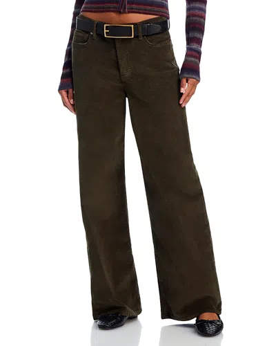 Frame Le Slim High Rise Wide Leg Palazzo Jeans In Brown